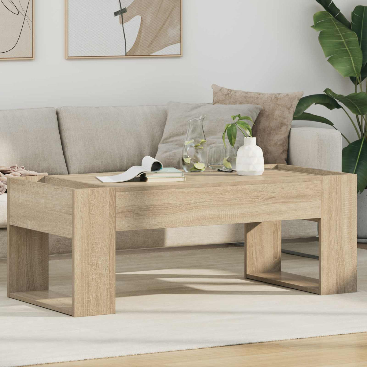 Sohvapöytä Artisan Tammi 110 X 50 X 41 Cm Tekninen Puu