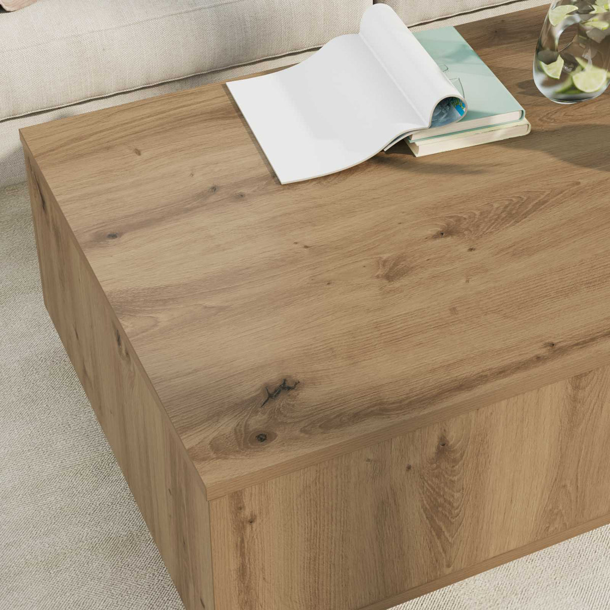 Sohvapöytä Artisan Tammi 95 X 55 X 31 Cm Tekninen Puu