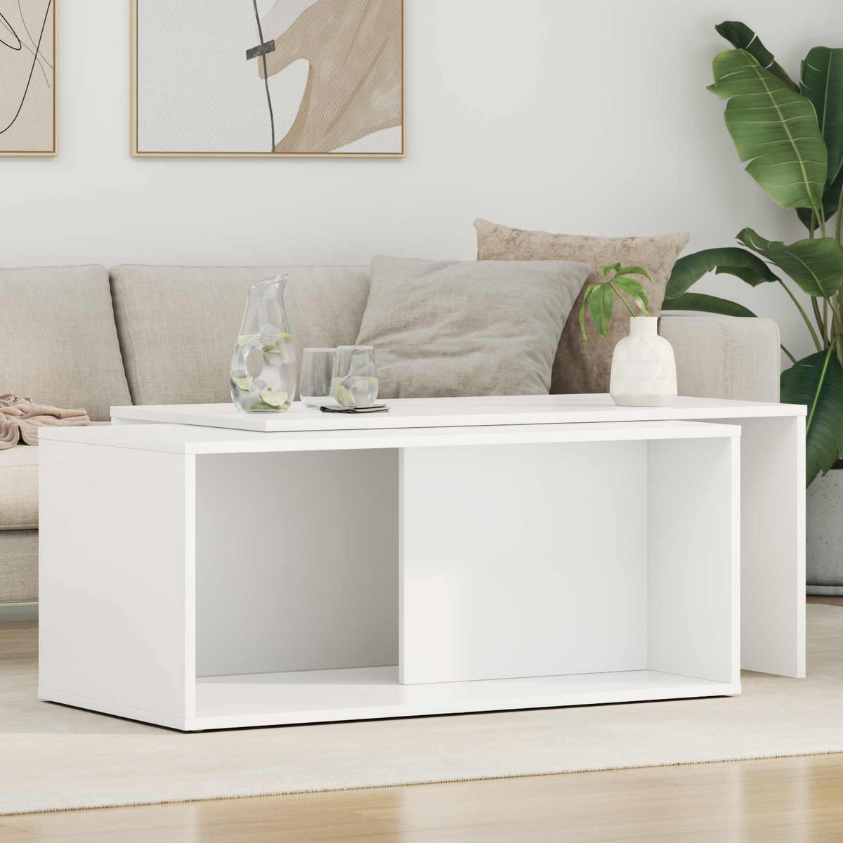 Kahvipöytäsetti 2 Kpl Betoni Harmaa 90 X 48 X 40 Cm