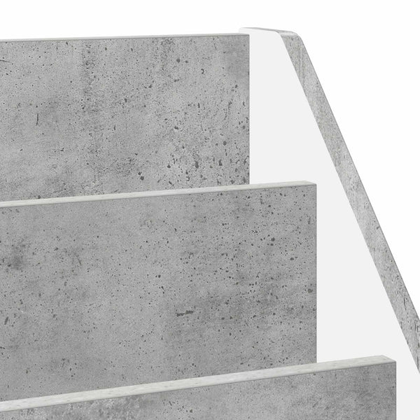 Lasten Kirjahylly Betoni Harmaa 60 X 29,5 X 69 Cm Tekninen Puu