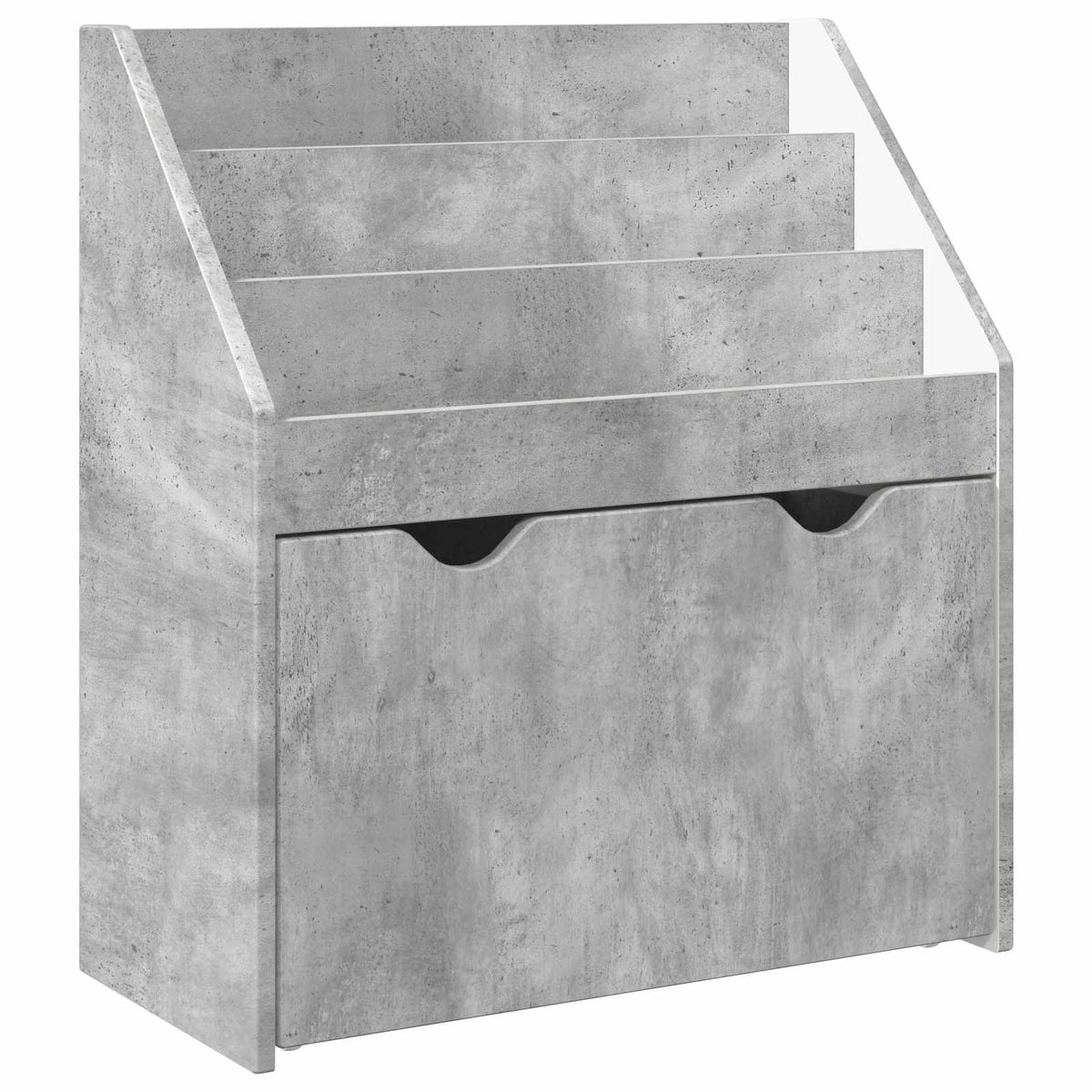 Lasten Kirjahylly Betoni Harmaa 60 X 29,5 X 69 Cm Tekninen Puu