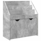 Lasten Kirjahylly Betoni Harmaa 60 X 29,5 X 69 Cm Tekninen Puu
