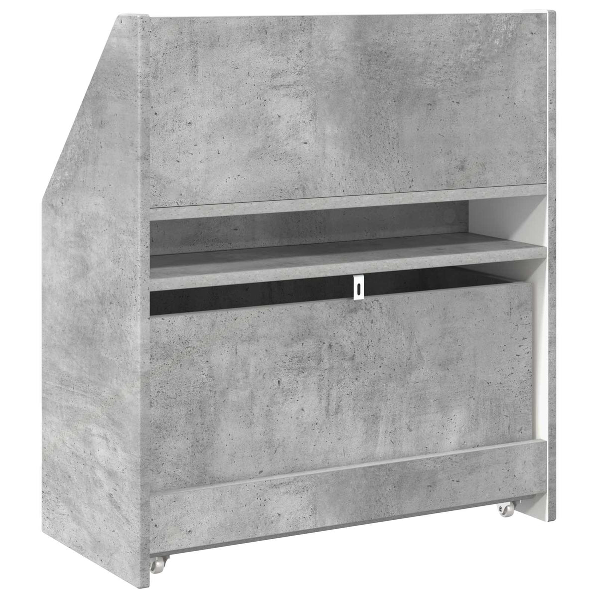 Lasten Kirjahylly Betoni Harmaa 60 X 29,5 X 69 Cm Tekninen Puu