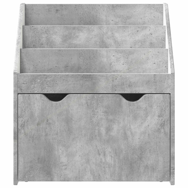 Lasten Kirjahylly Betoni Harmaa 60 X 29,5 X 69 Cm Tekninen Puu