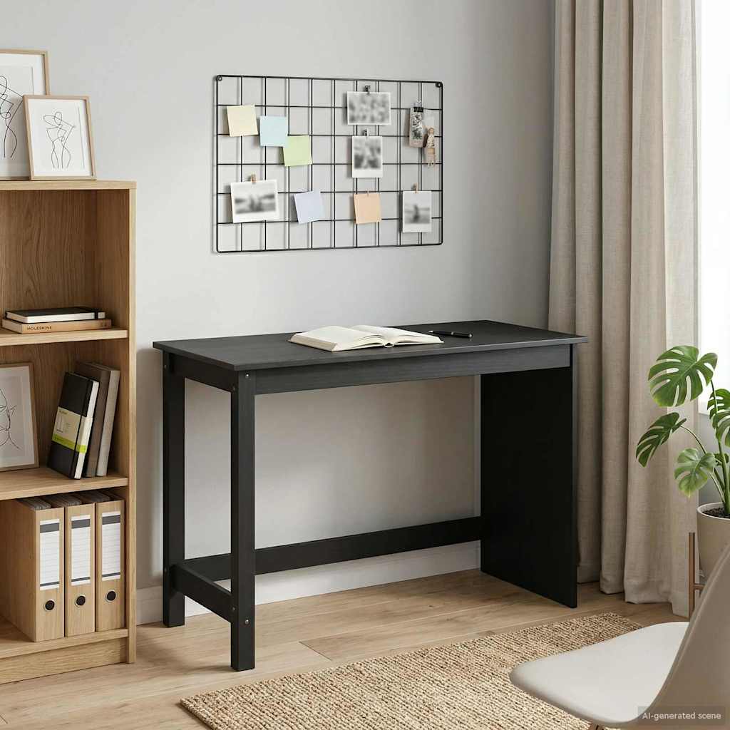 Pöytä 112 X 50 X 75 Cm Massiivinen Mänty