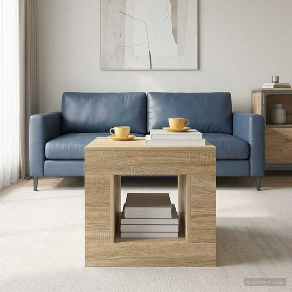 Coffee Table 51.5 X 50 X 50 Cm Engineered Wood