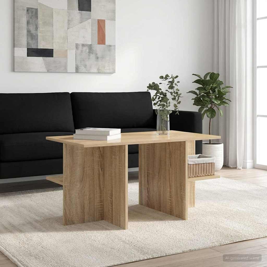Sohvapöytä Artisaanitammi 87 X 50 X 45 Cm Käsitelty Puu