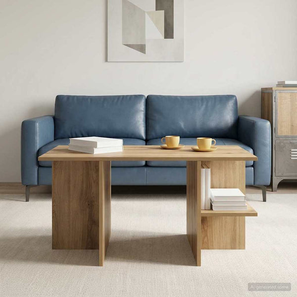 Sohvapöytä Artisaanitammi 87 X 50 X 45 Cm Käsitelty Puu