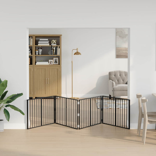 Koiraportti 4 Kpl Musta Galvanoitu Teräs