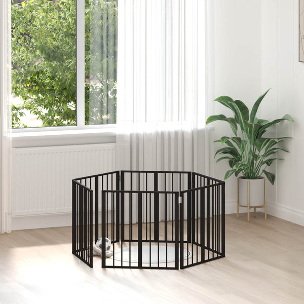 Koiraportti 4 Kpl Musta Galvanoitu Teräs
