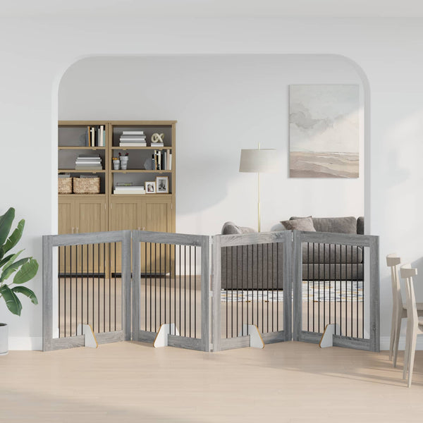 Käytännöllinen Koiraportti Jalustoilla 8 Kpl Artisaanitammi