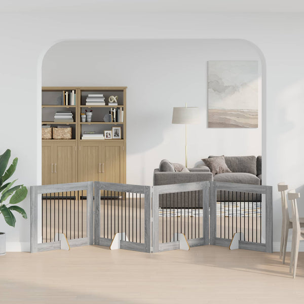 Käytännöllinen Koiraportti Jalustoilla 8 Kpl Artisaanitammi