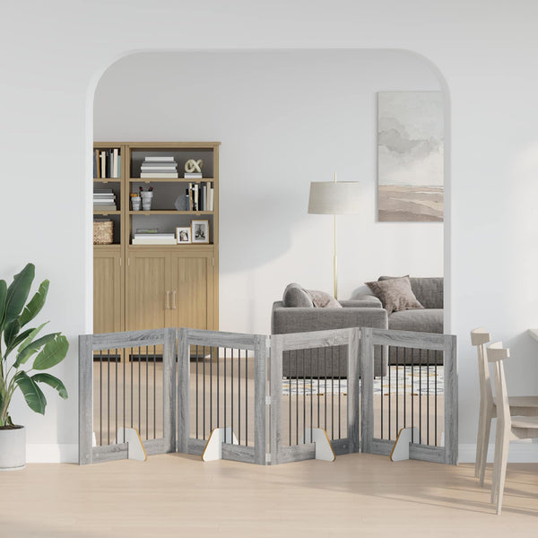 Käytännöllinen Koiraportti Jalustoilla 8 Kpl Artisaanitammi