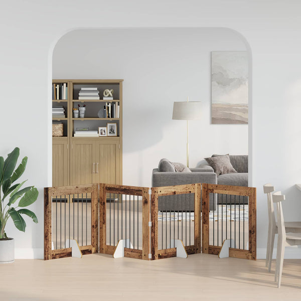 Käytännöllinen Koiraportti Jalustoilla 8 Kpl Artisaanitammi
