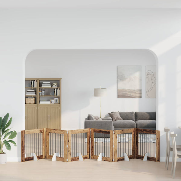 Käytännöllinen Koiraportti Jalustoilla 8 Kpl Artisaanitammi