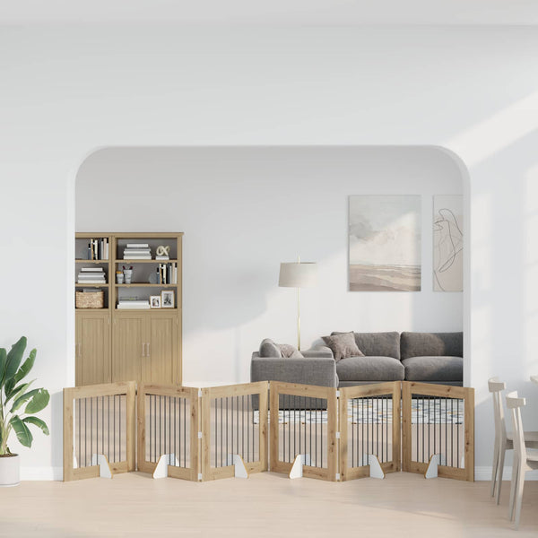Käytännöllinen Koiraportti Jalustoilla 8 Kpl Artisaanitammi