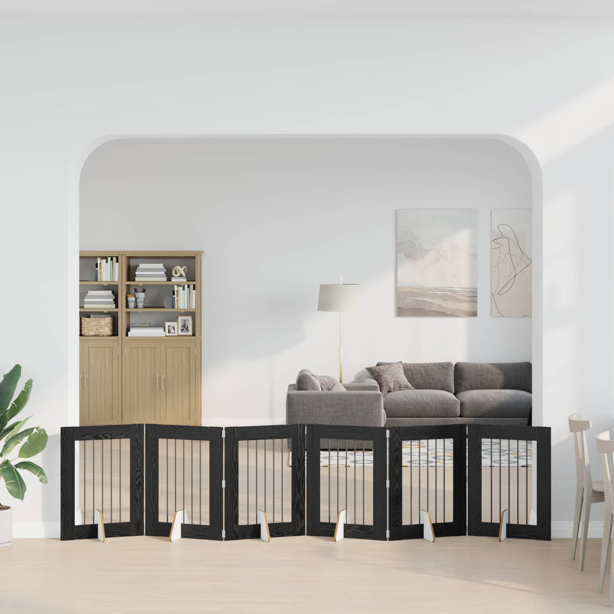 Käytännöllinen Koiraportti Jalustoilla 8 Kpl Artisaanitammi
