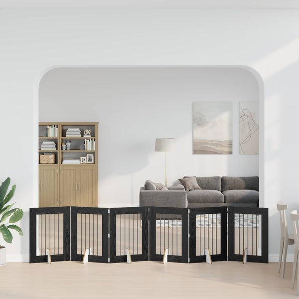 Käytännöllinen Koiraportti Jalustoilla 8 Kpl Artisaanitammi
