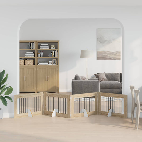 Käytännöllinen Koiraportti Jalustoilla 8 Kpl Artisaanitammi