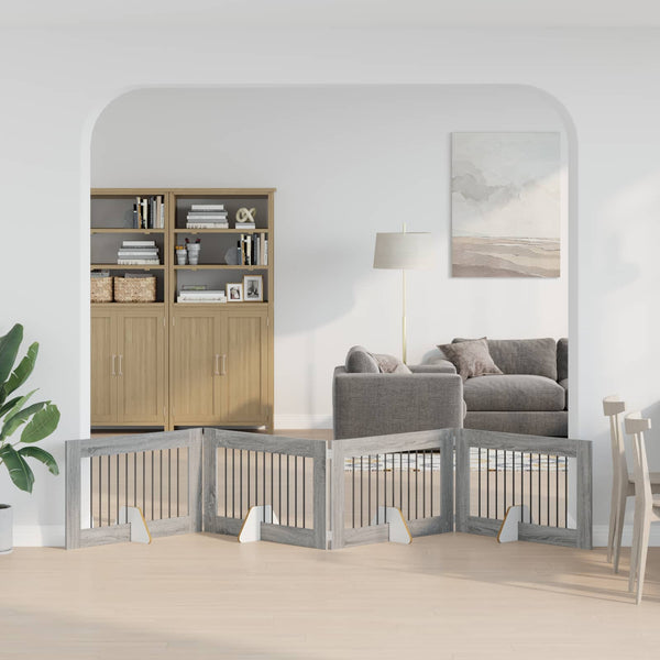 Käytännöllinen Koiraportti Jalustoilla 8 Kpl Artisaanitammi