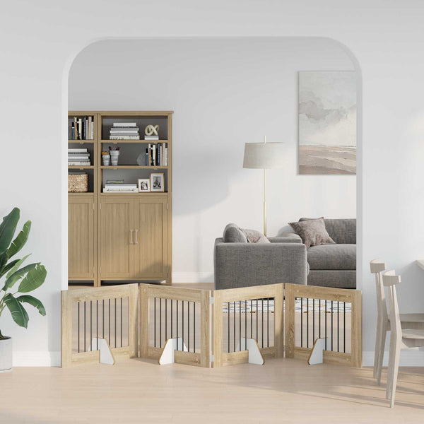 Käytännöllinen Koiraportti Jalustoilla 8 Kpl Artisaanitammi