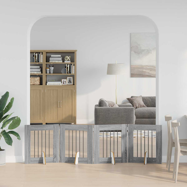Käytännöllinen Koiraportti Jalustoilla 8 Kpl Artisaanitammi