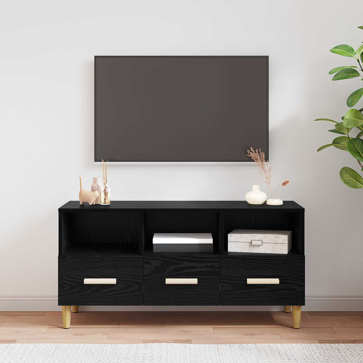 Tv-Taso 102X36X50 Cm Tekninen Puu