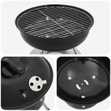Hiiligrilli Musta 36,5 X 36,5 X 40 Cm