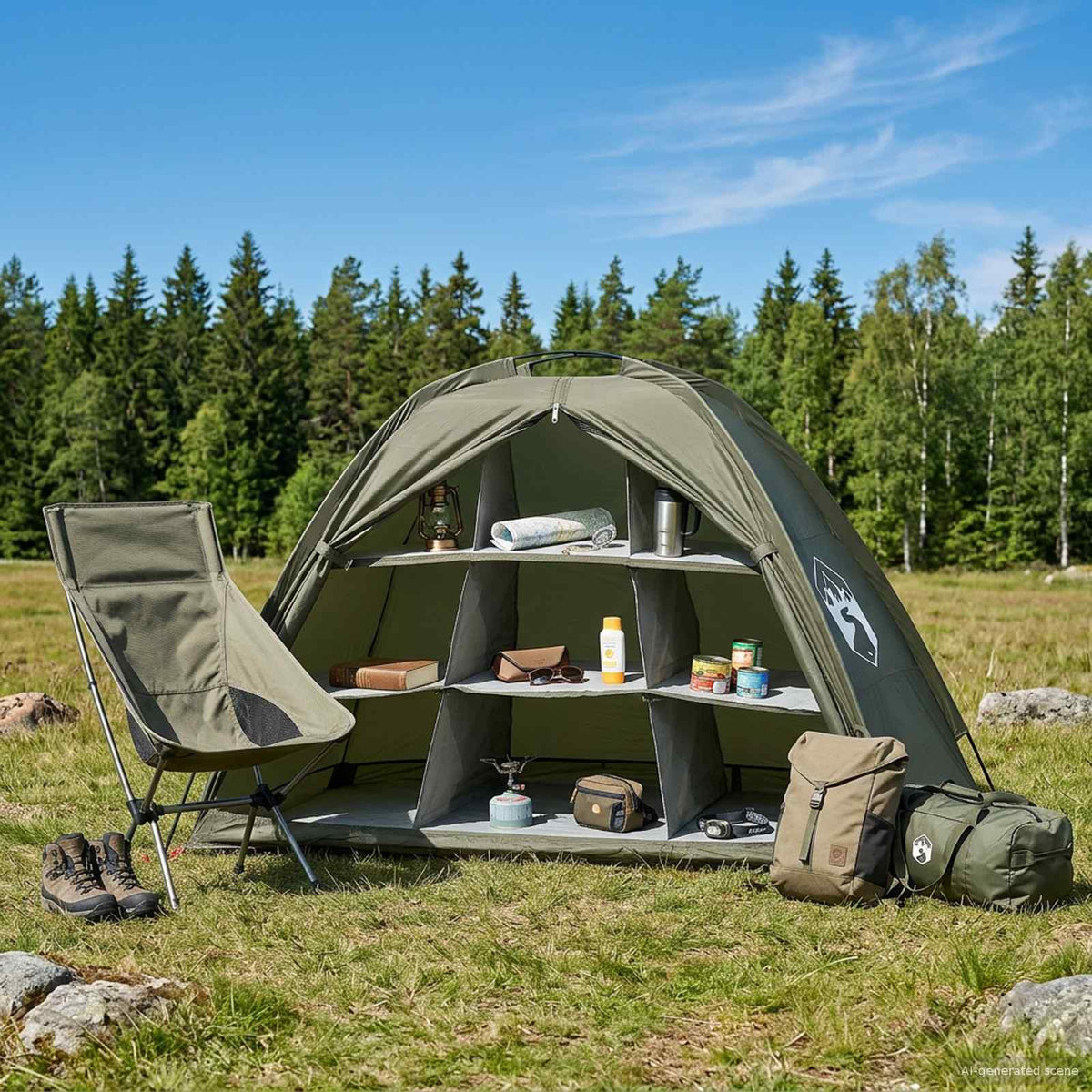 Varastoteltta 9 Lokeroa Vedenkestävä