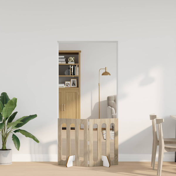 Taitettava Lemmikkitarha 2 Kpl Tammi 100,5 X 38 X