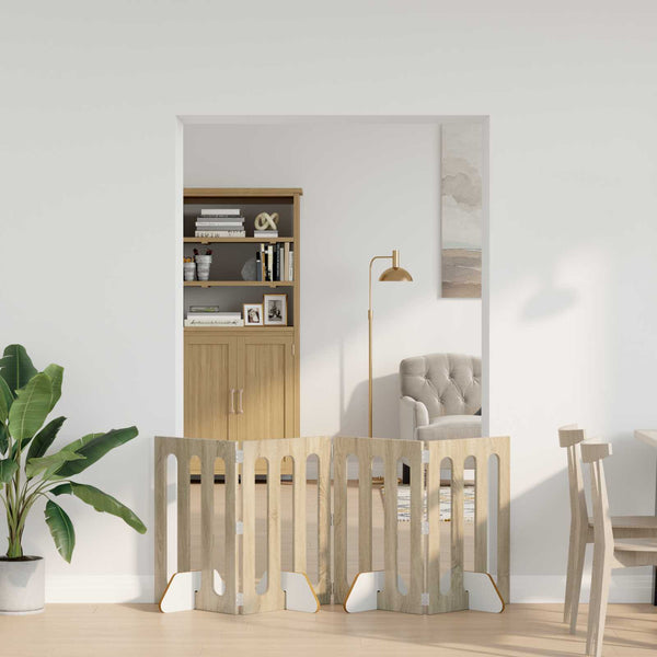 Taitettava Lemmikkitarha 2 Kpl Tammi 100,5 X 38 X