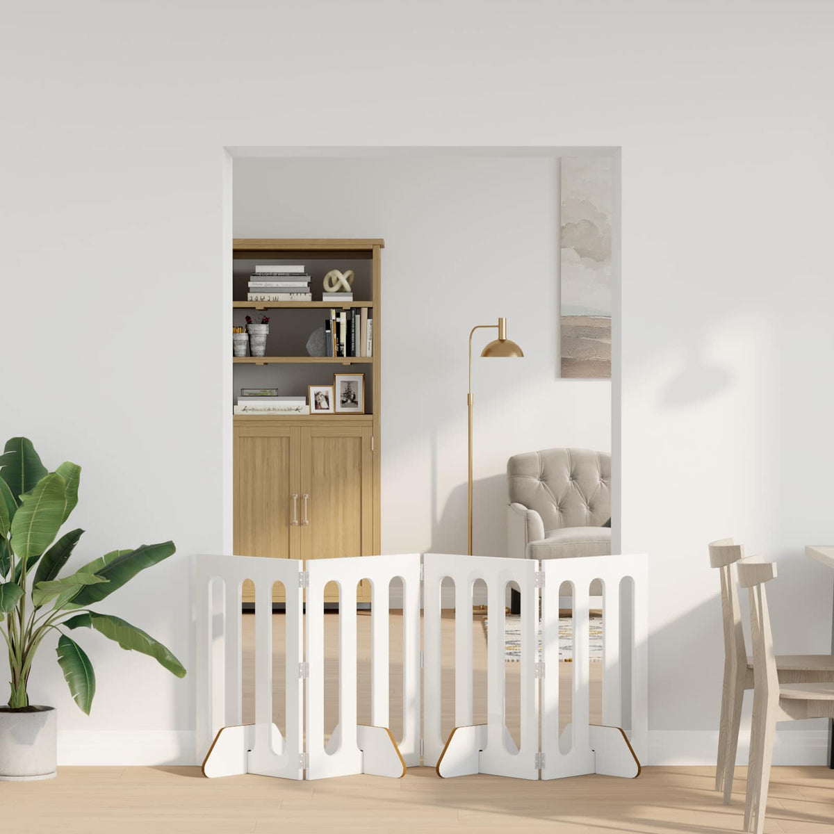 Taitettava Lemmikkitarha 2 Kpl Tammi 100,5 X 38 X