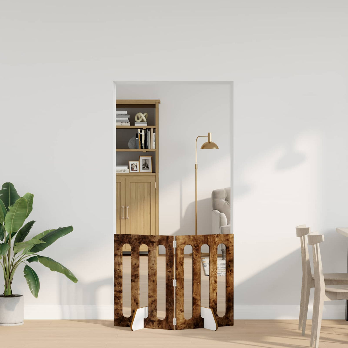 Taitettava Lemmikkitarha 2 Kpl Tammi 100,5 X 38 X