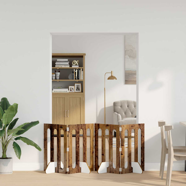 Taitettava Lemmikkitarha 2 Kpl Tammi 100,5 X 38 X