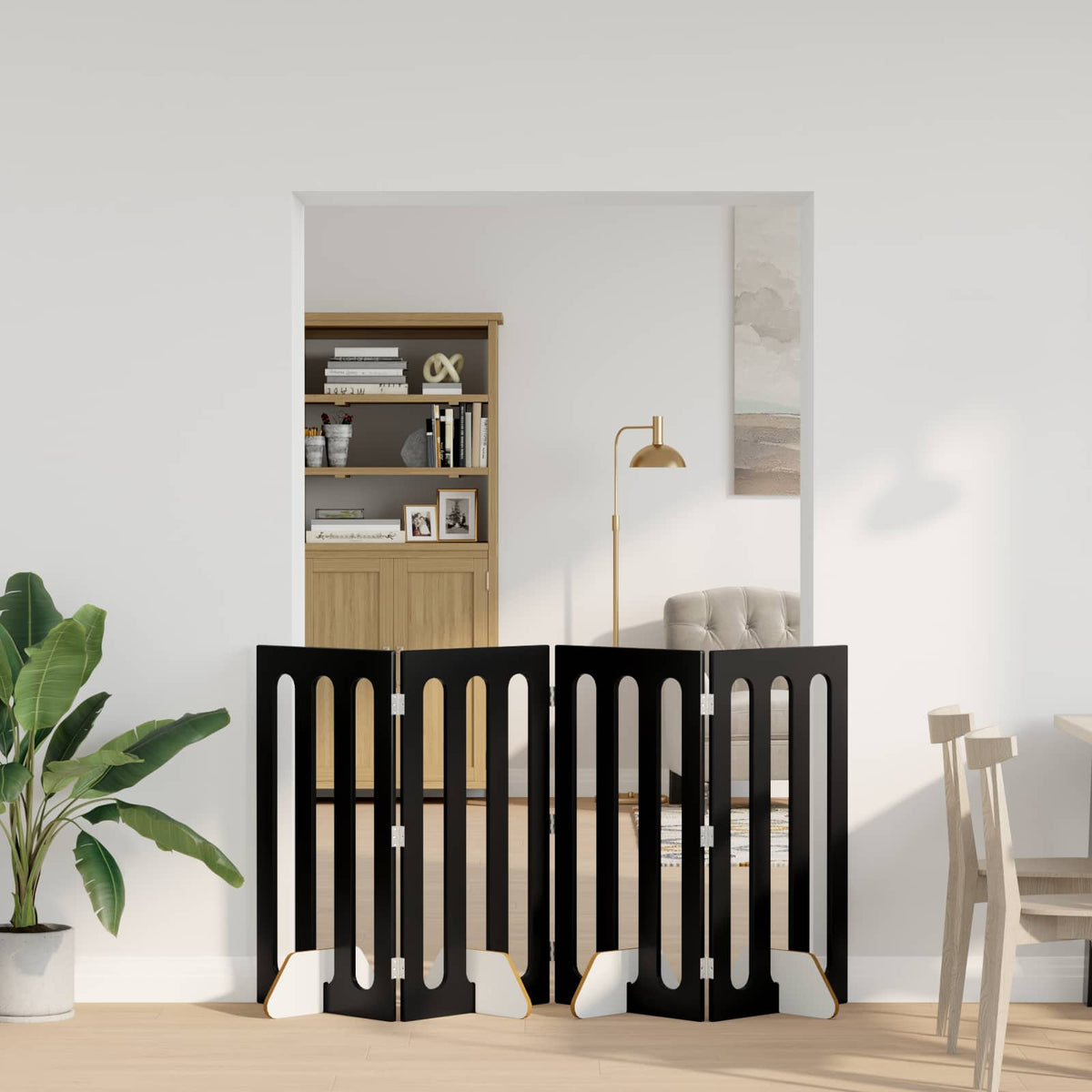 Taitettava Lemmikkitarha 2 Kpl Tammi 100,5 X 38 X