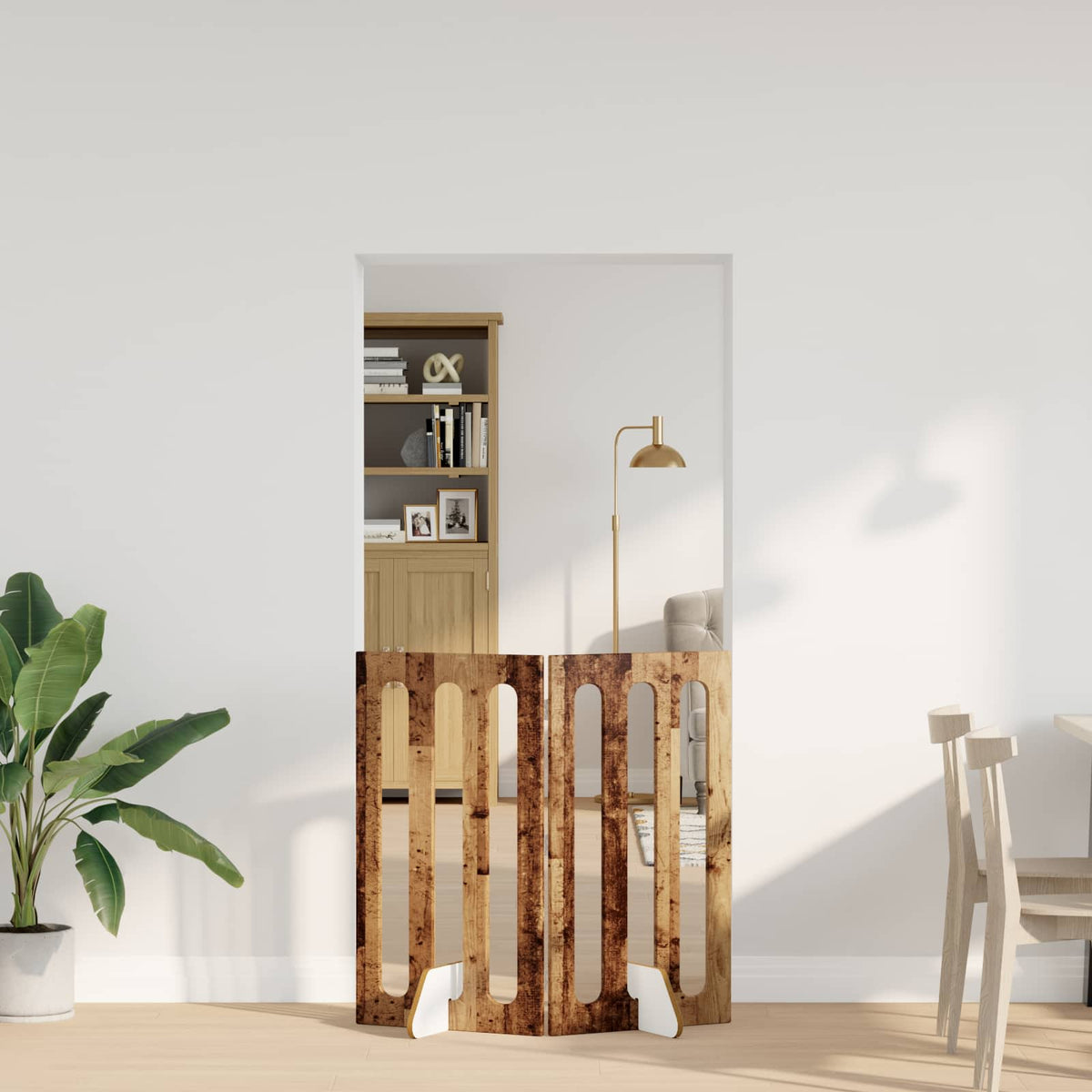 Taitettava Lemmikkitarha 2 Kpl Tammi 100,5 X 38 X