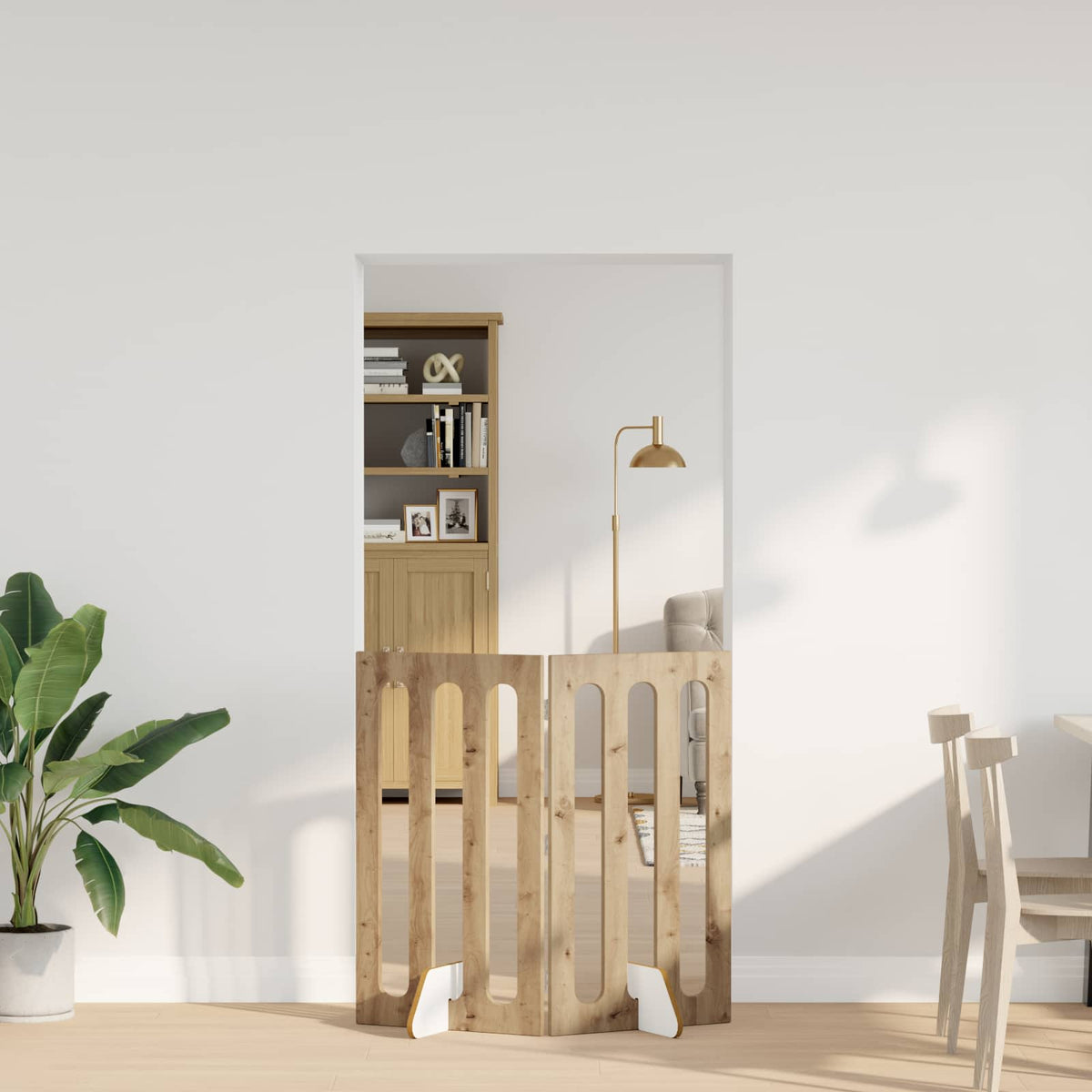 Taitettava Lemmikkitarha 2 Kpl Tammi 100,5 X 38 X