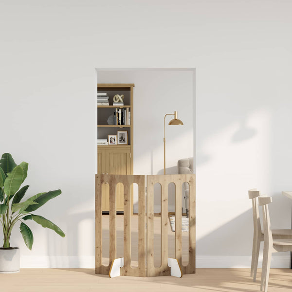 Taitettava Lemmikkitarha 2 Kpl Tammi 100,5 X 38 X