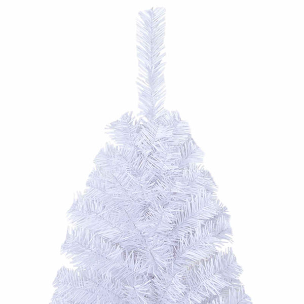 Tekojoulukuusi 300 Led-Valoilla Valkoinen Pvc Ja Teräs