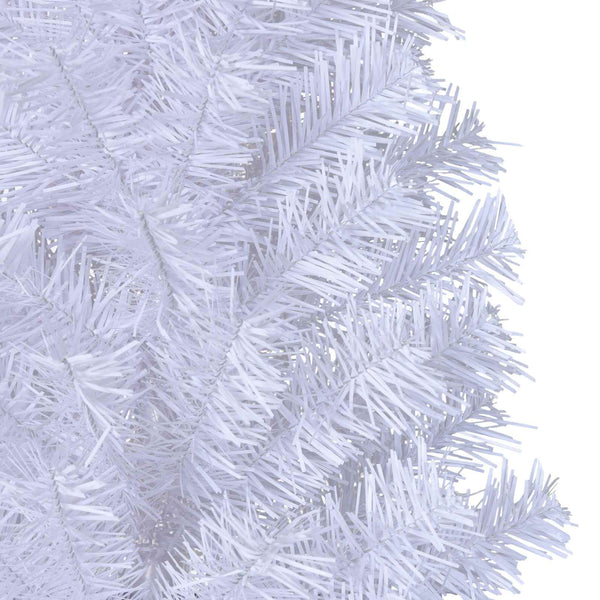 Tekojoulukuusi 300 Led-Valoilla Valkoinen Pvc Ja Teräs