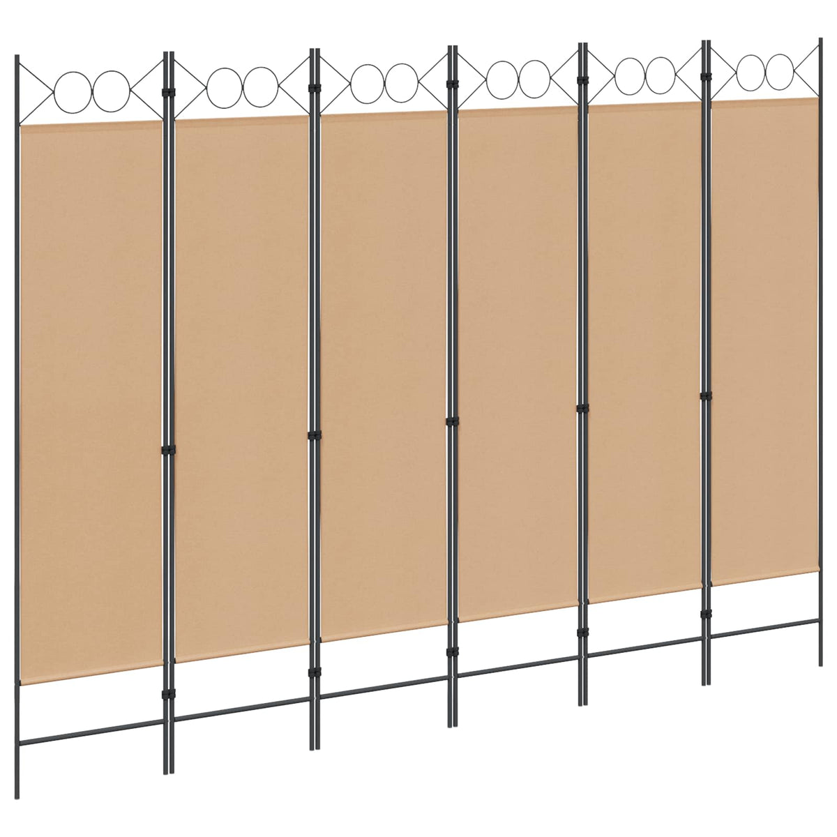 6-Paneeli Huonejakaja 240 X 180 Cm Kangas
