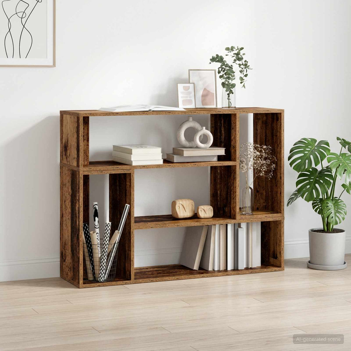 Tv-Tasot 2 Kpl Sonoma-Tammi 75X30X50 Cm Lastulevy