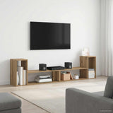 Tv-Tasot 2 Kpl Sonoma-Tammi 75X30X50 Cm Lastulevy