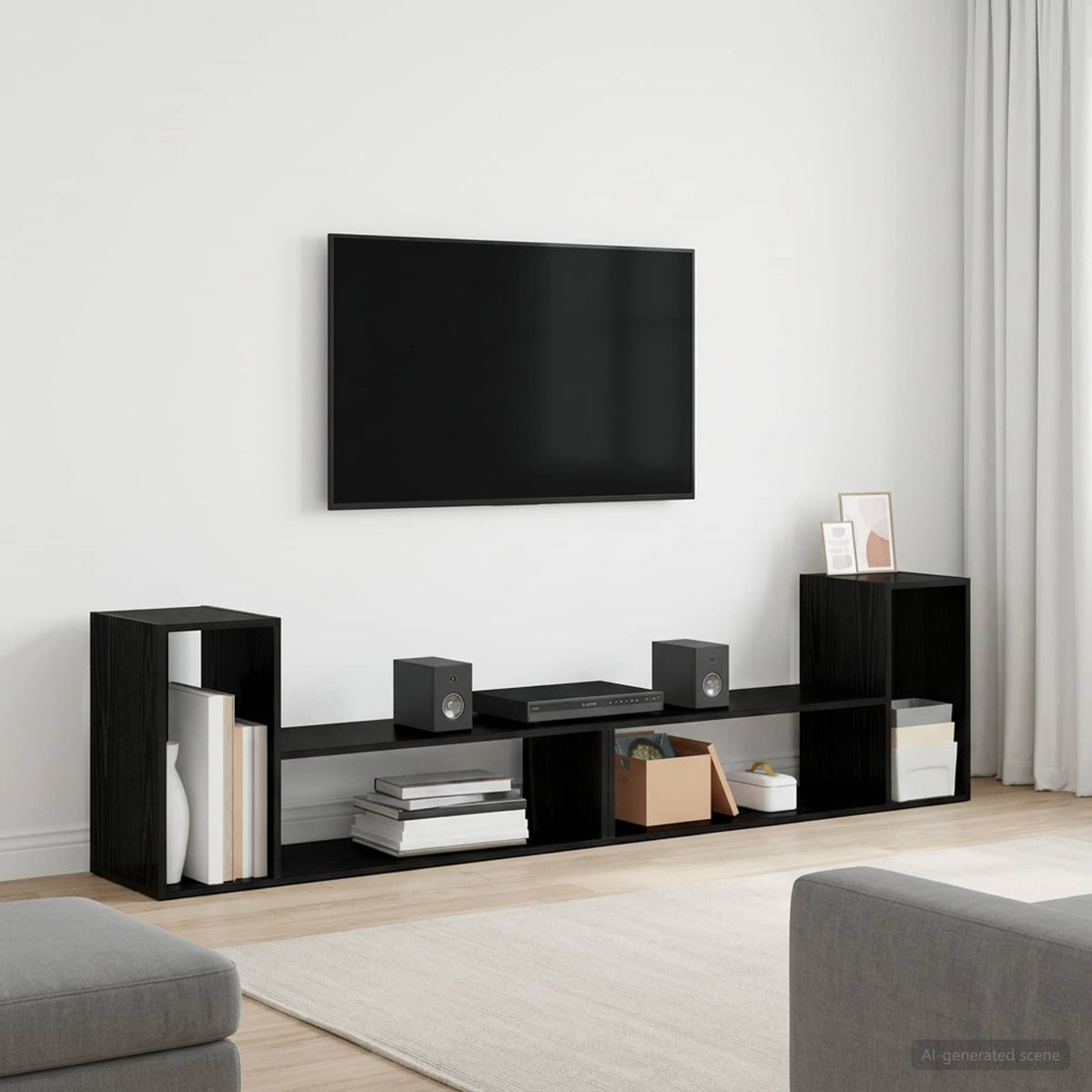 Tv-Tasot 2 Kpl Sonoma-Tammi 75X30X50 Cm Lastulevy