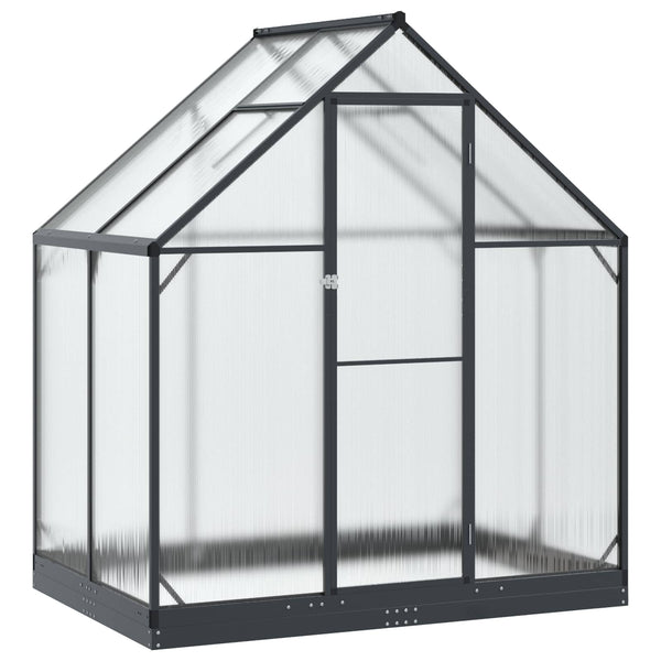Puutarhan Viherhuone Ovella Antrasiitti 183,5 X 123 X 207 Cm