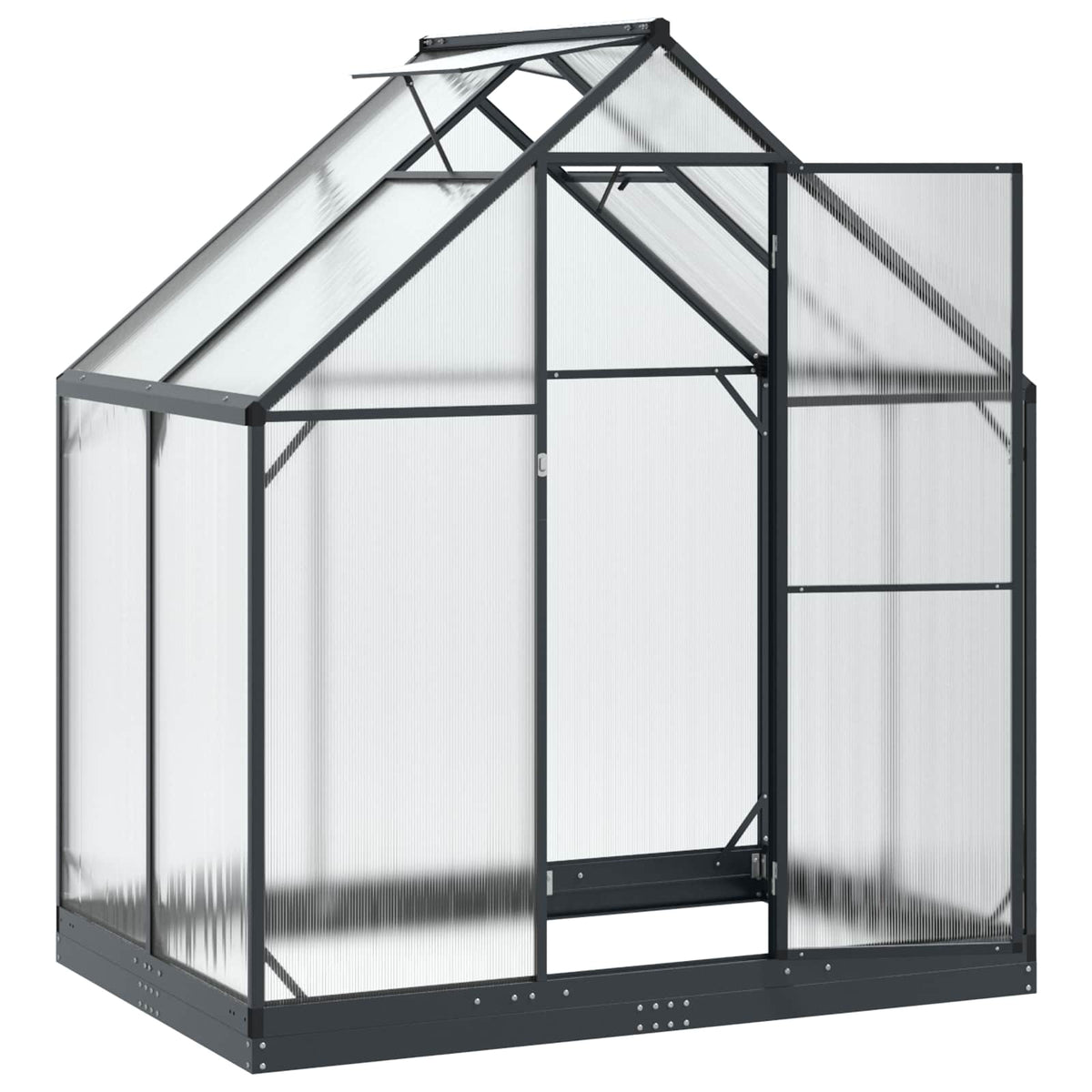 Puutarhan Viherhuone Ovella Antrasiitti 183,5 X 123 X 207 Cm