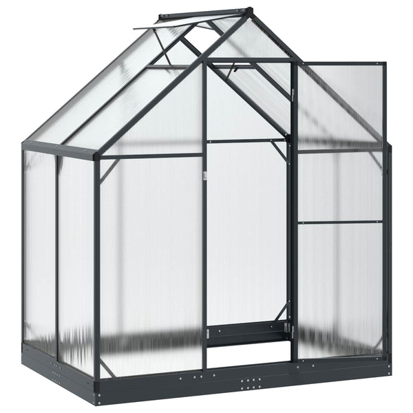 Puutarhan Viherhuone Ovella Antrasiitti 183,5 X 123 X 207 Cm