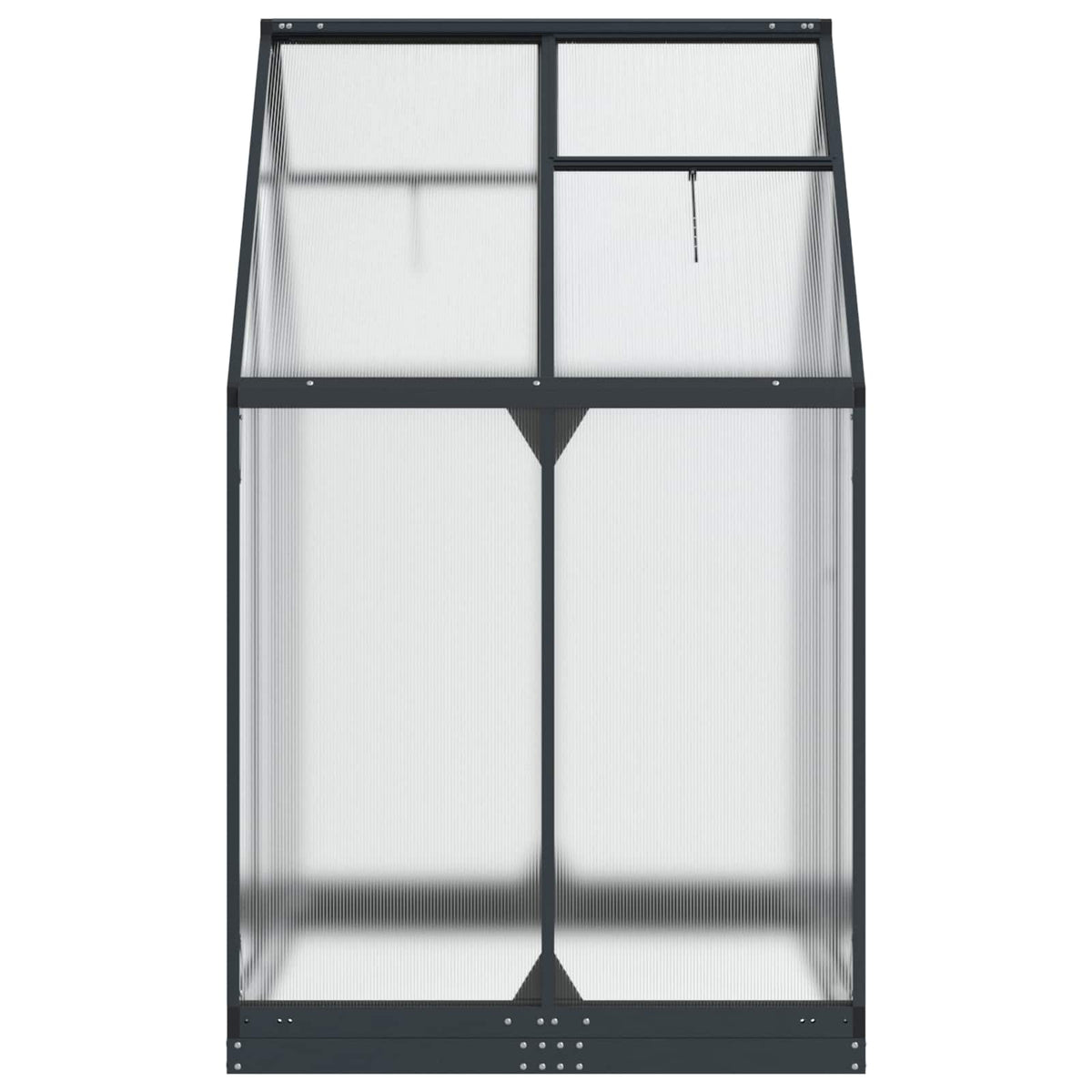 Puutarhan Viherhuone Ovella Antrasiitti 183,5 X 123 X 207 Cm