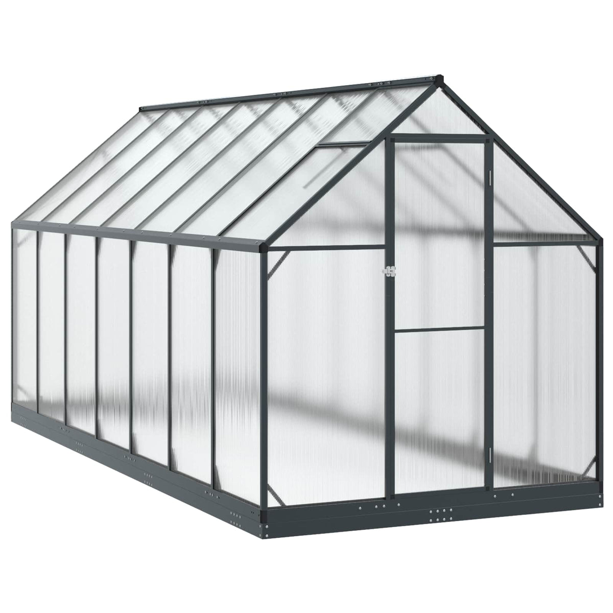 Puutarhan Viherhuone Ovella Antrasiitti 183,5 X 123 X 207 Cm