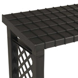 Polttopuuhylly 114 X 46 X 101 Cm Pp Antrasiitti
